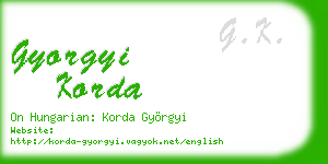 gyorgyi korda business card